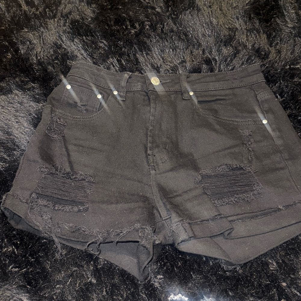 Ripped jeans shorts